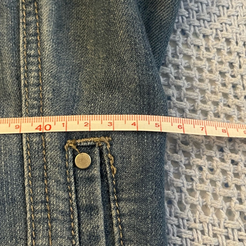 Denim Ruffle Jacket - Picture 5 of 13